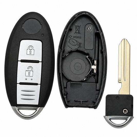 Nissan Qashqai J11 Key Case 2 Button Keyless Entry Remote Fob 2013-2020