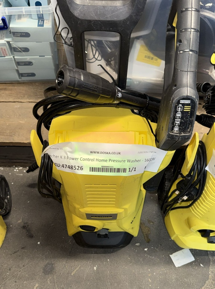 Karcher K 3 Power Control Home Pressure Washer - 1600W
