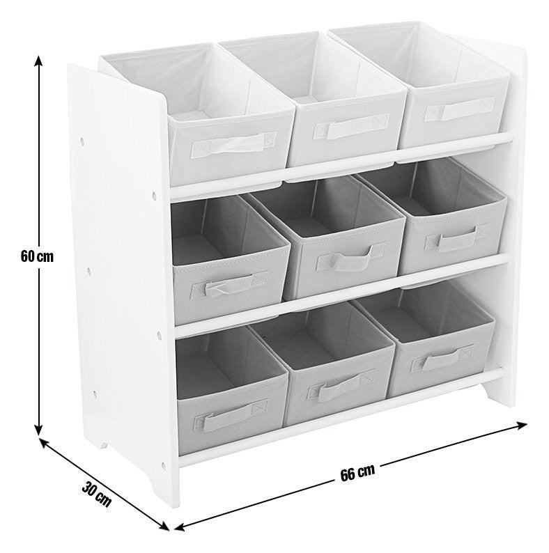 Argos Home 3 Tier White Kids Basket Storage Unit