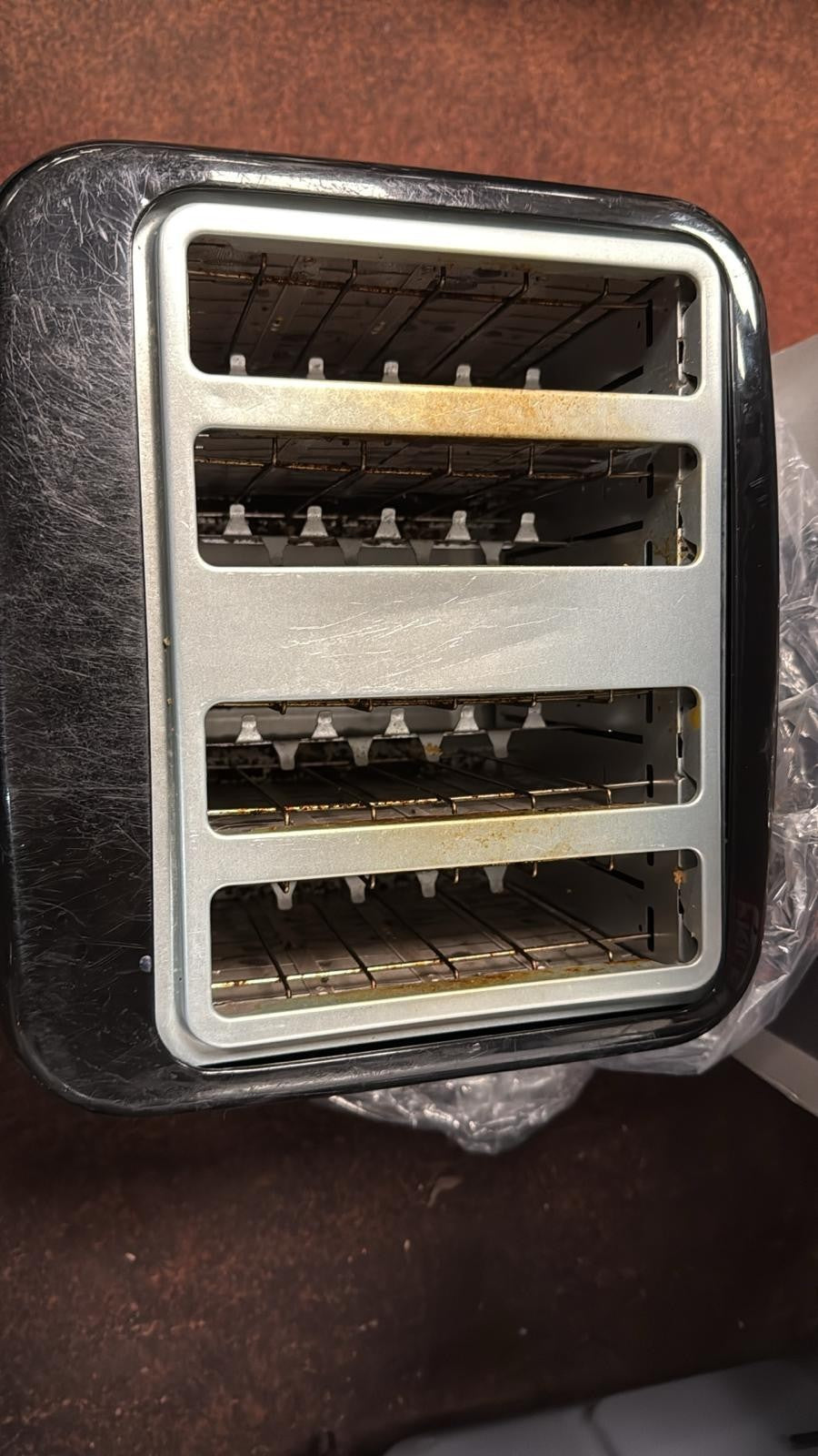 Cookworks Illuminated 4 Slice Toaster - Black