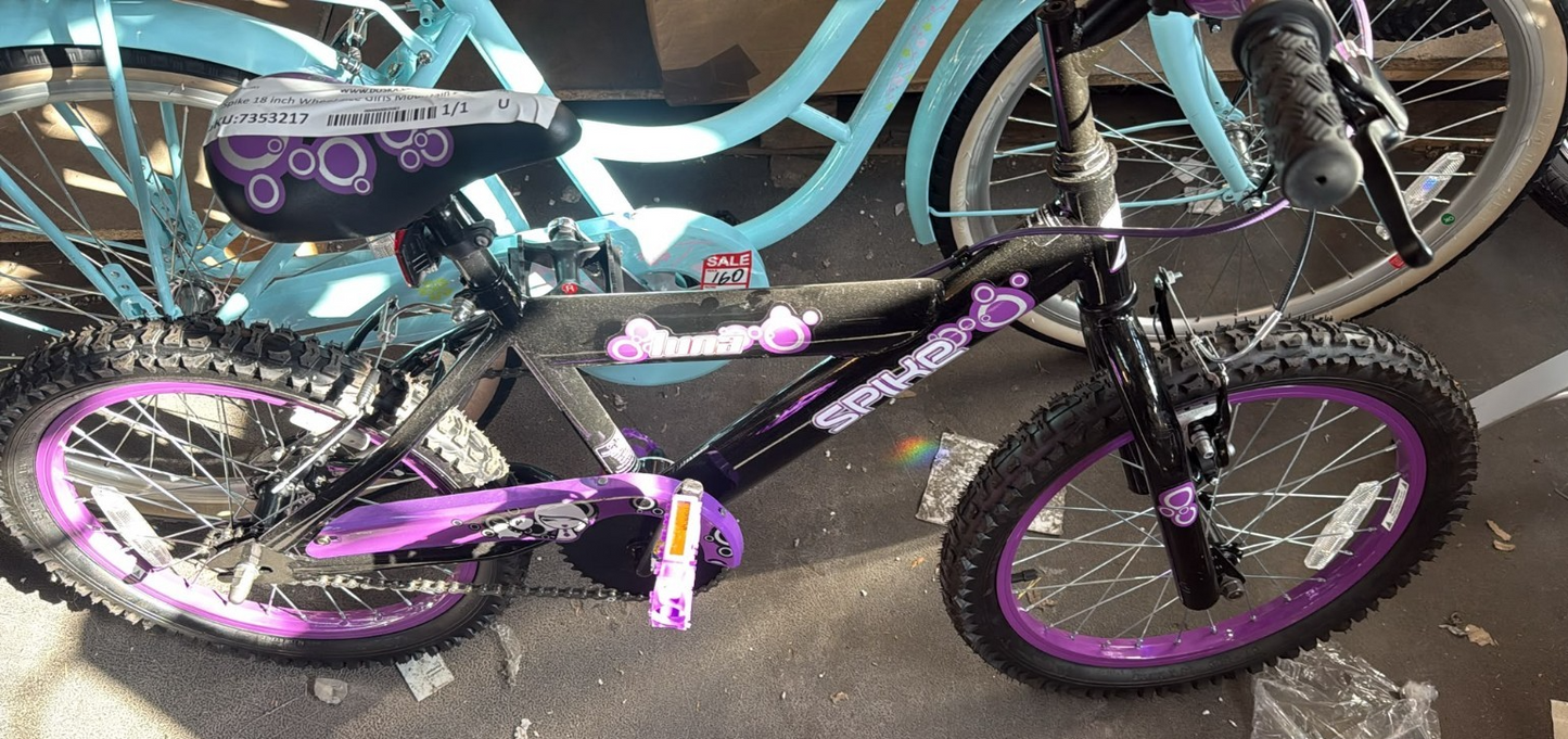 Spike 18 inch Wheel Size Girls Mountain Bike - Pink