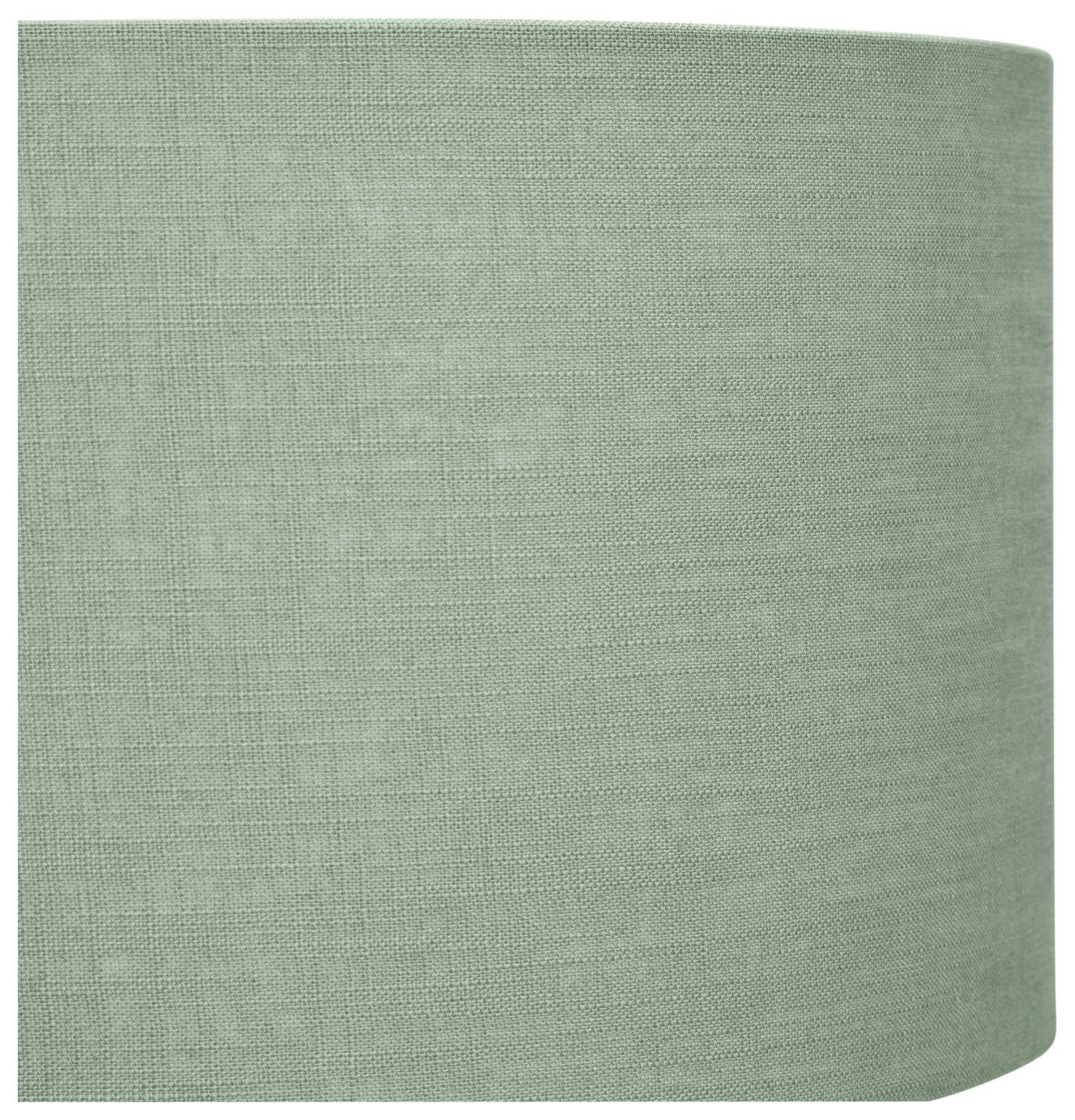 Home Serene Green Fabric Drum Lamp Shade | 35cm | Easy Fit