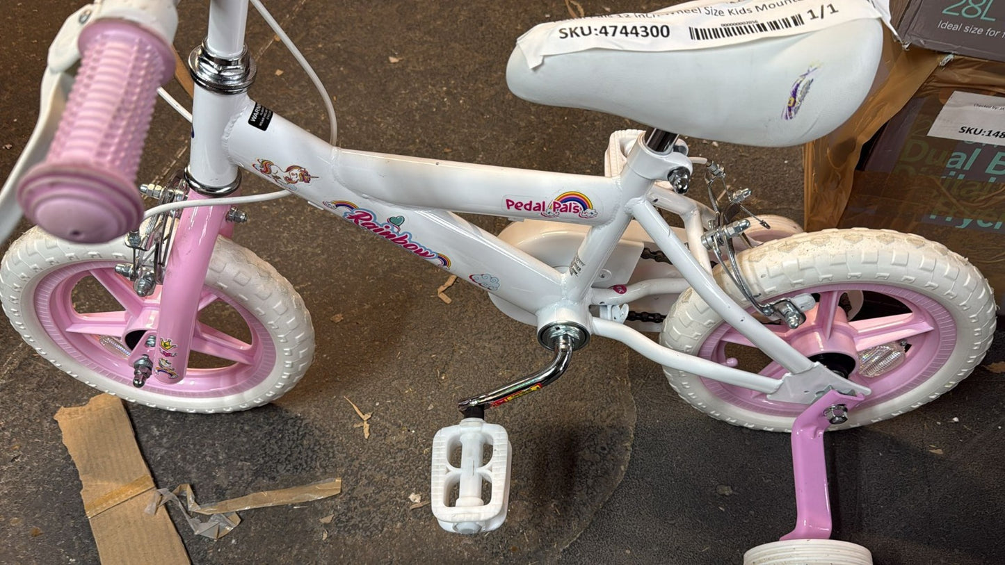Pedal Pals 12 inch Wheel Size Kids Mountain Bike - Pink
