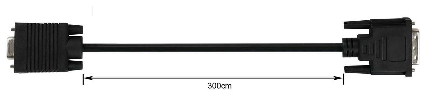 3m DVI to VGA Cable - Black