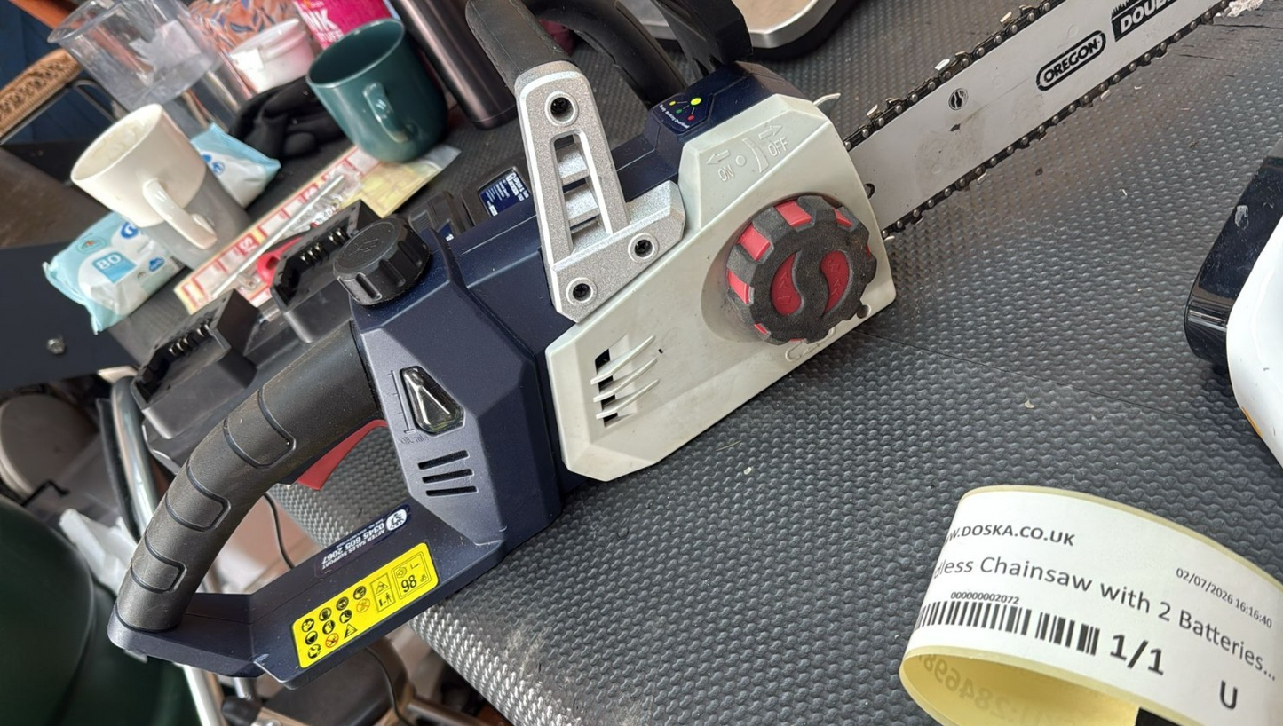 Spear & Jackson 35cm Cordless Chainsaw with 2 Batteries- 36V