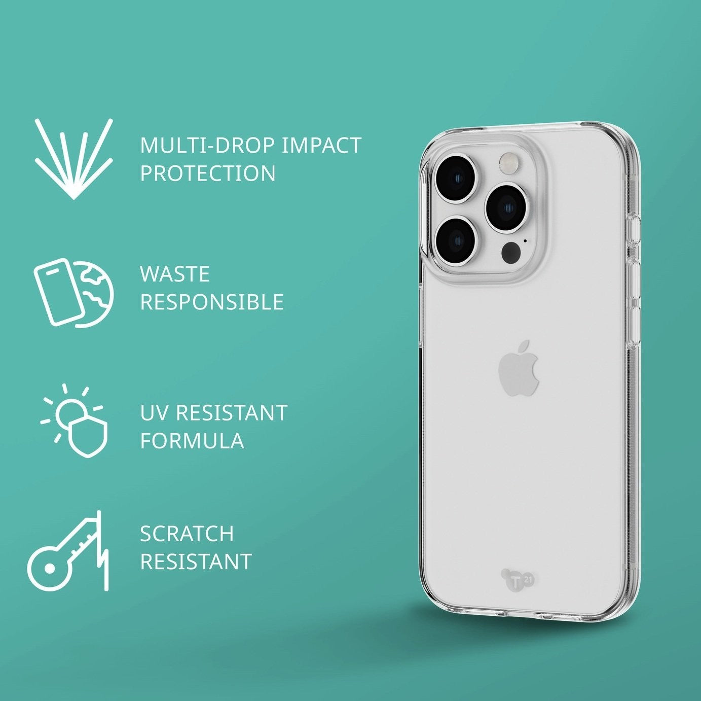 Tech21 iPhone 15 Pro EvoLite Phone Case - Clear