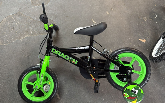 Pedal Pals 12 inch Wheel Size Boys Mountain Bike (Green)