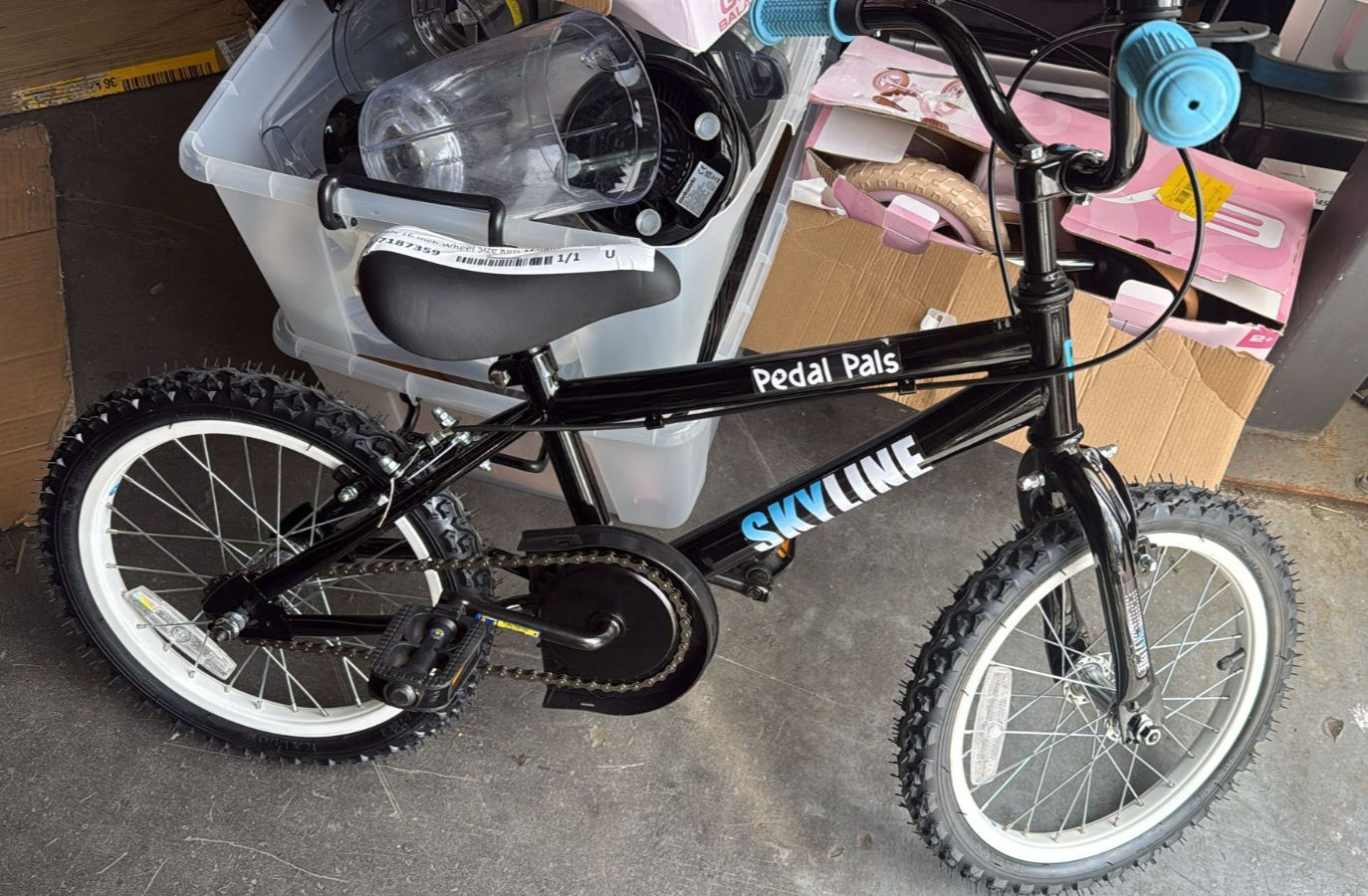 Pedal Pals 16 inch Wheel Size Kids Mountain Bike - (Black)
