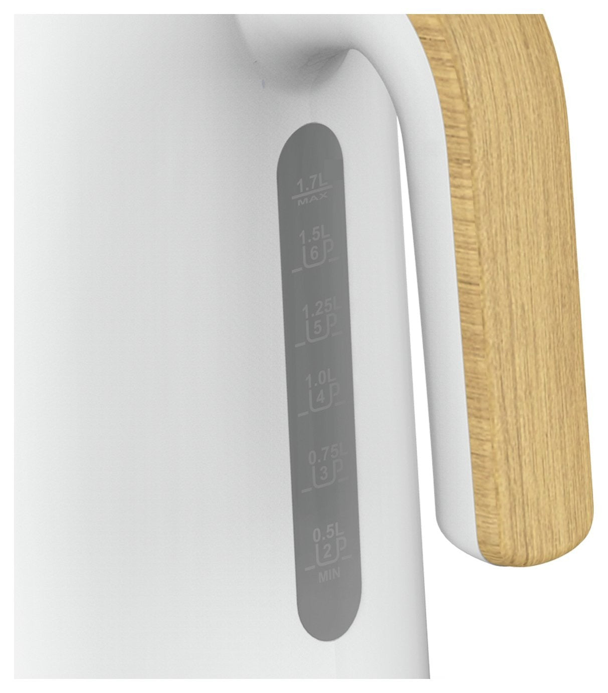 Cookworks WK8535AEH Scandi Style Kettle - White