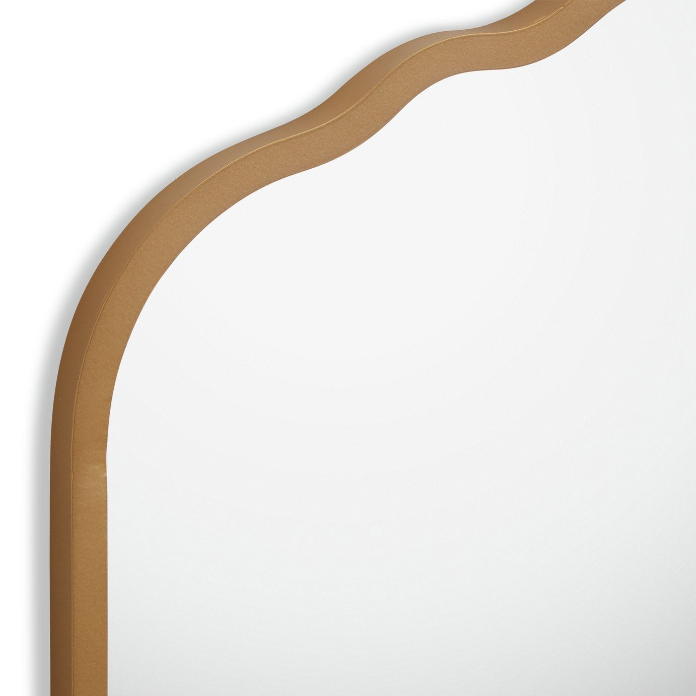 Argos Home Gold Curved Wall Mirror - 60x40cm