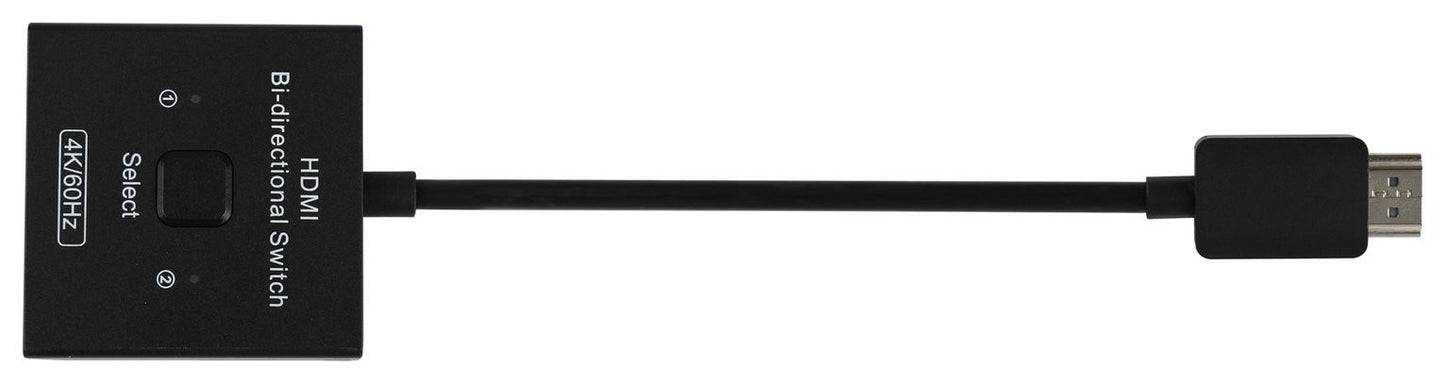 2 Way Manual HDMI Selector - Black