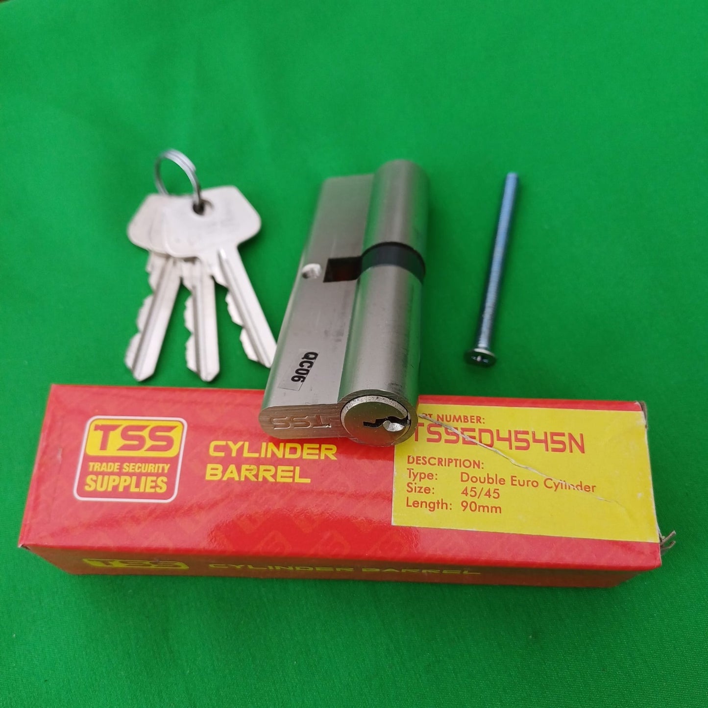 TSS Double Oval Cylinder Lock Barrel 45mm x 45mm x 90mm