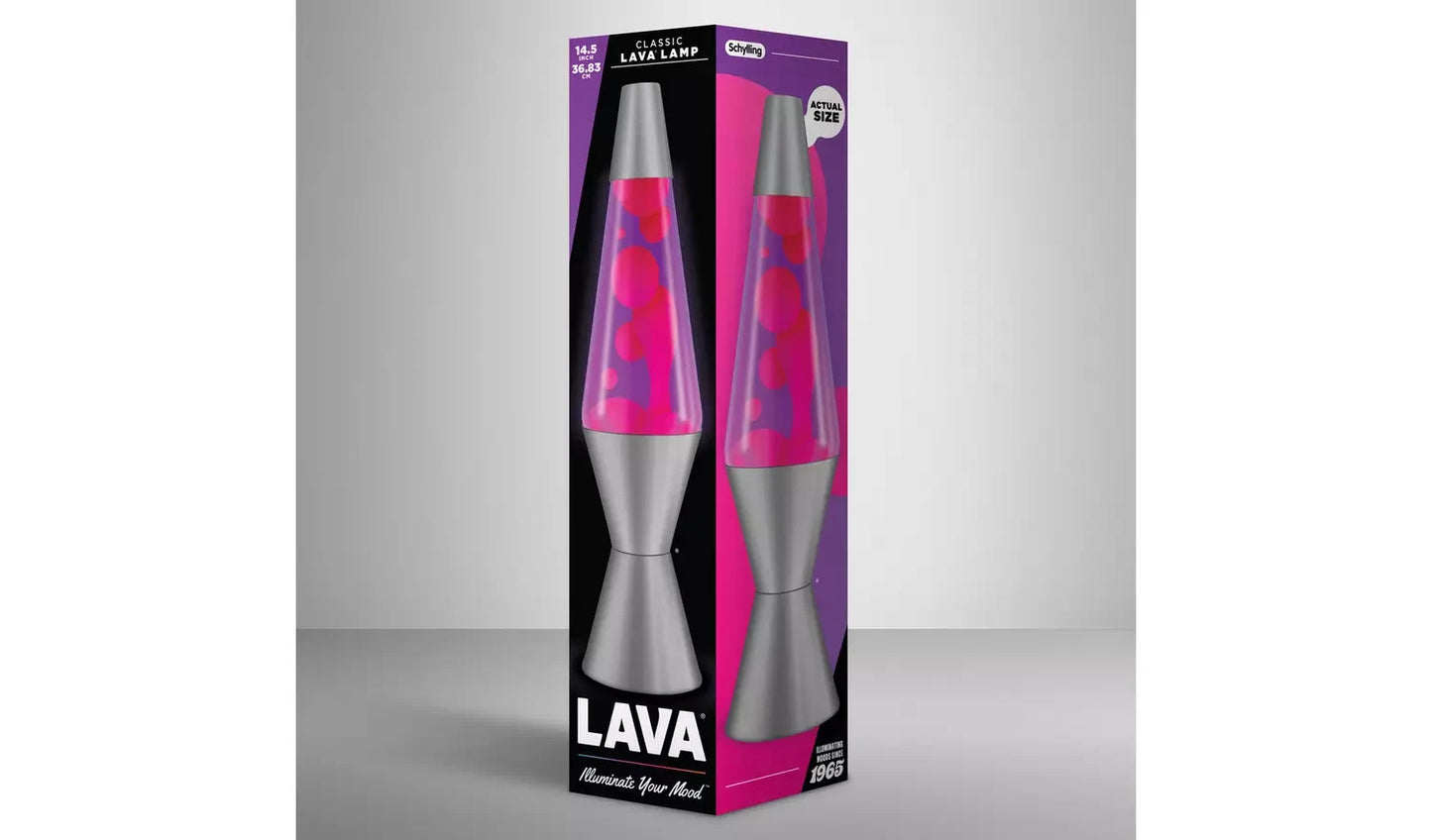 Fuchsia Mirage Lava Lamp 14.5in - Pink & Violet