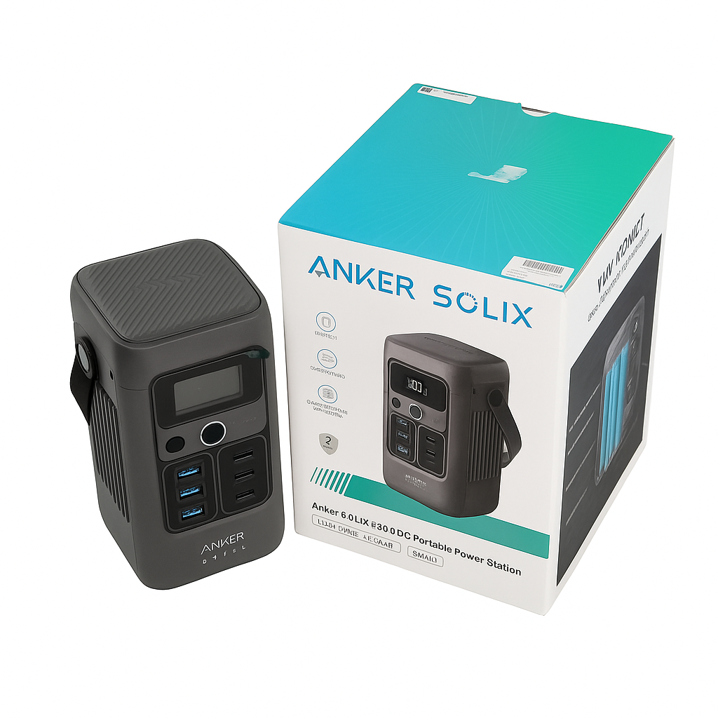 Anker SOLIX C200 Portable Power Station | 192Wh 200W | USB-C PD | Solar Ready