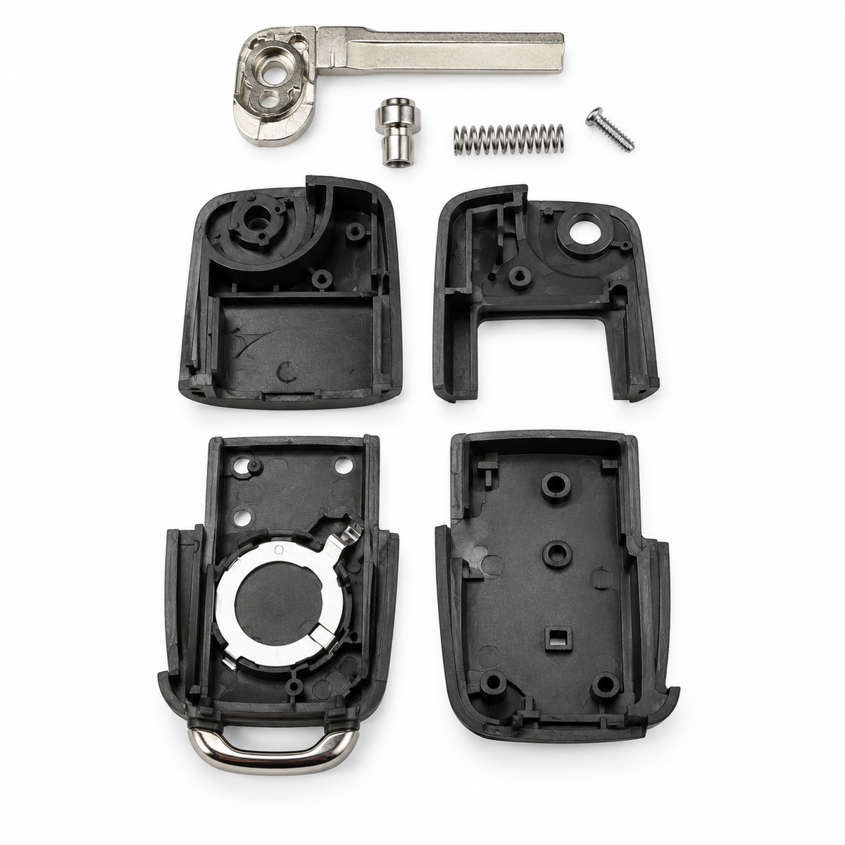 3 Button Flip Remote Key Fob Case Shell for VW Volkswagen Golf MK5 2004-2009