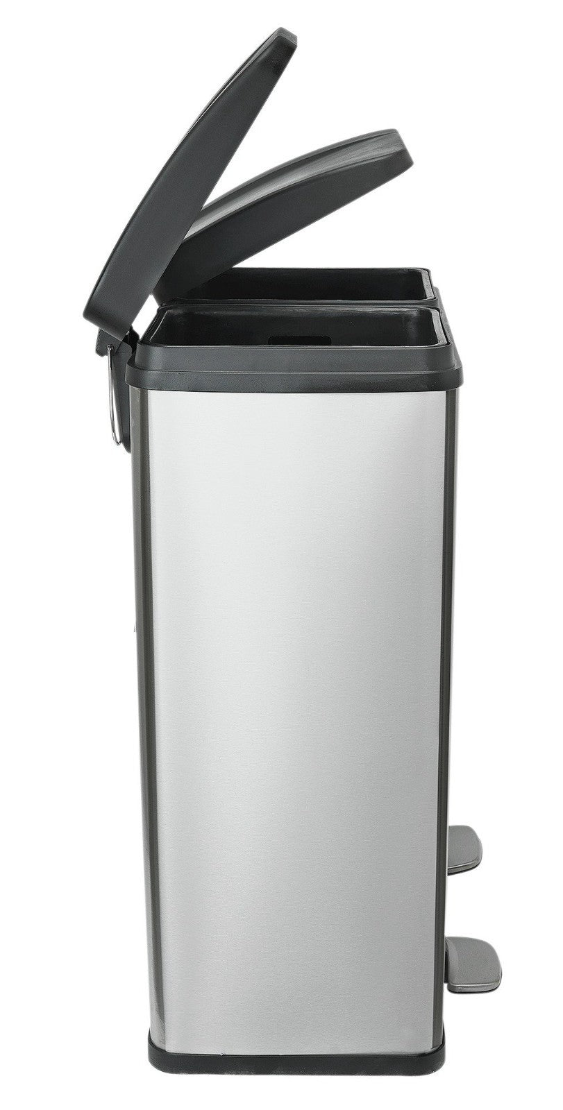 Habitat 55 Litre Twin Compartment Pedal Bin - Steel