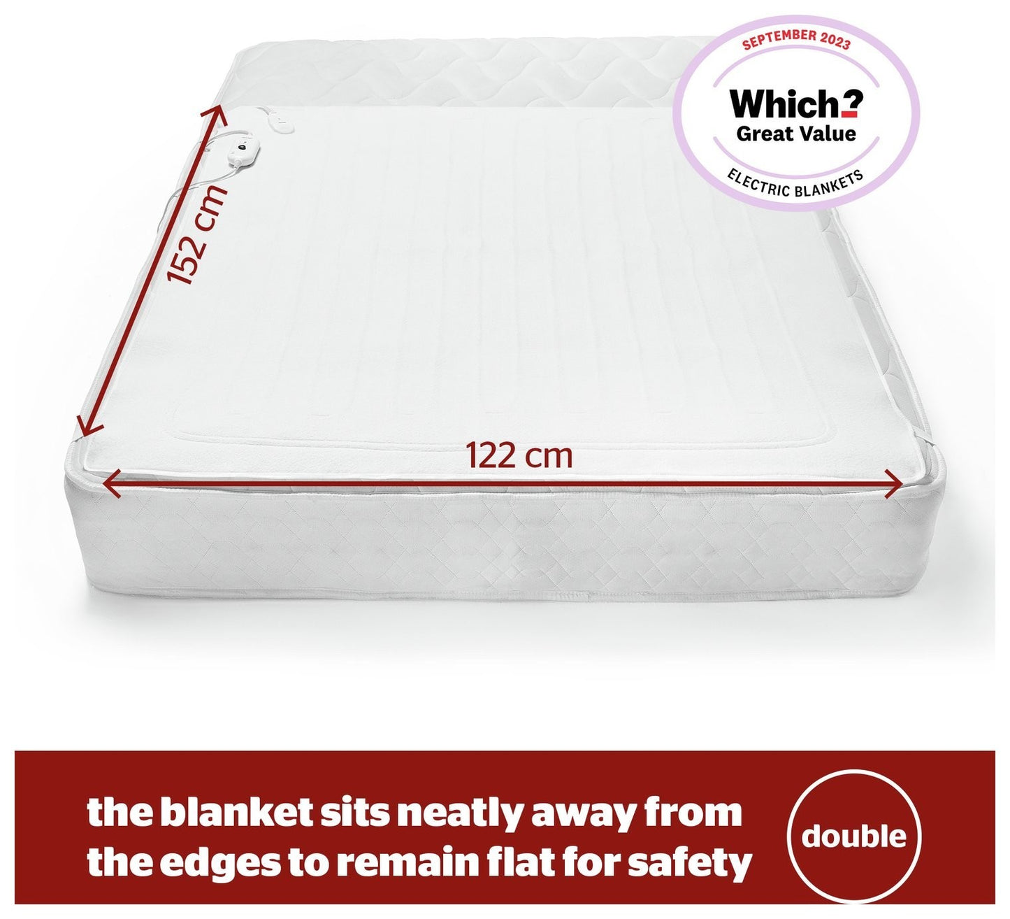 Silentnight Comfort Control Electric Underblanket - Double