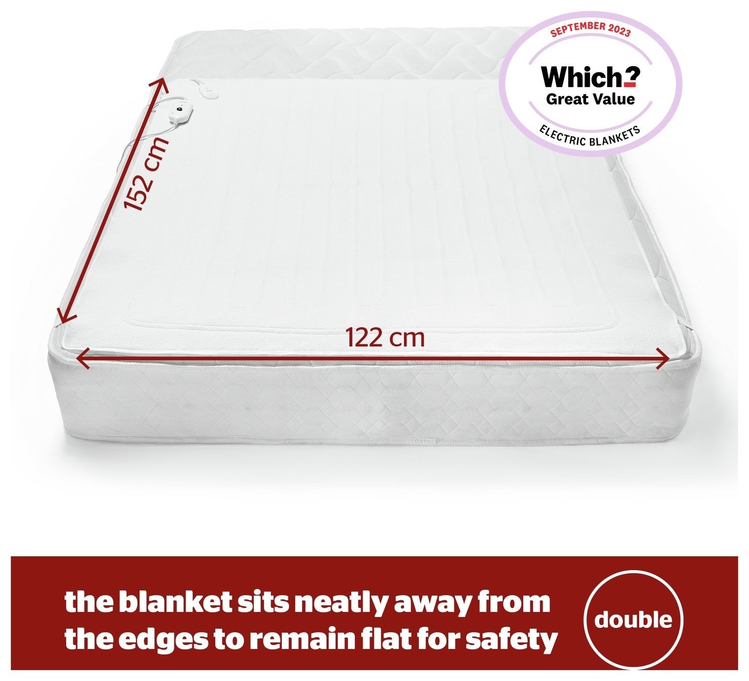 Silentnight Comfort Control Electric Underblanket - Double