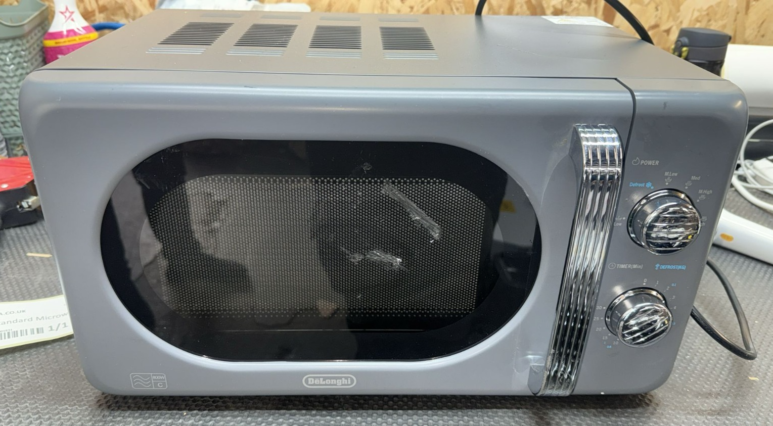 De'Longhi Argento Flora 800W Standard Microwave - Grey