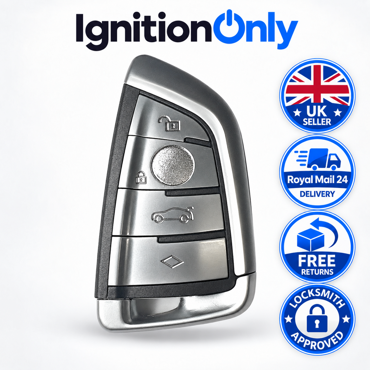 Replacement 4 Button Remote Key Fob Shell Case for BMW 5 Series G30 G31 2016-202