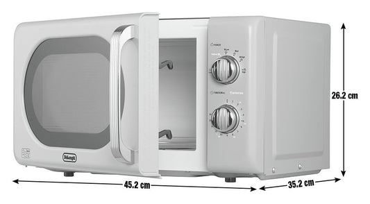 De'Longhi Argento Flora 800W Standard Microwave - Sage Green
