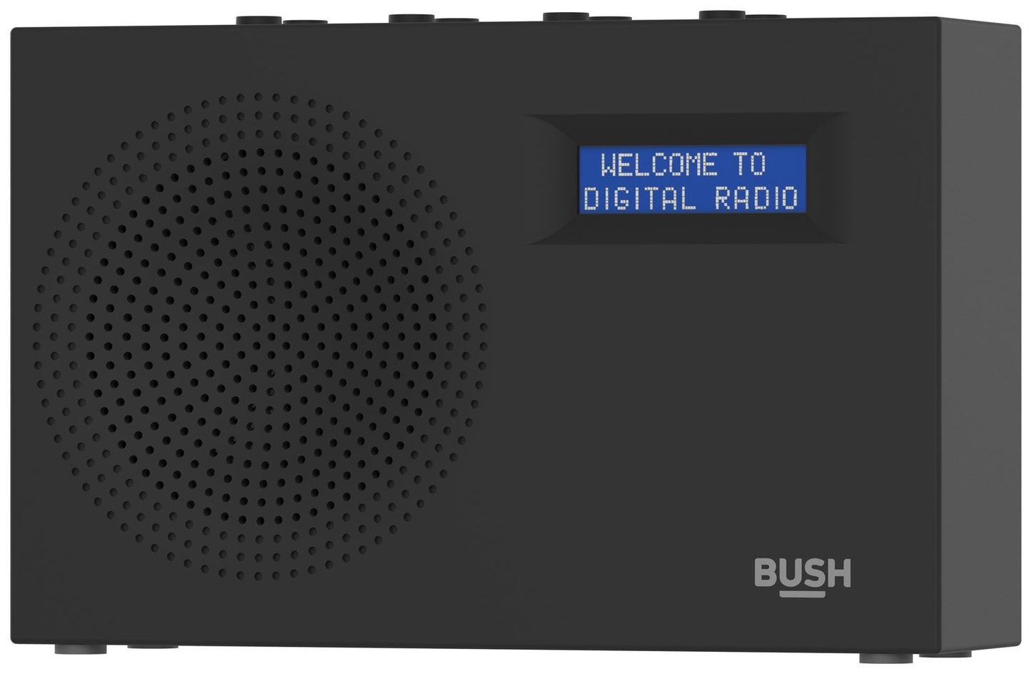 Bush Compact Digital DAB FM Portable Radio - Black