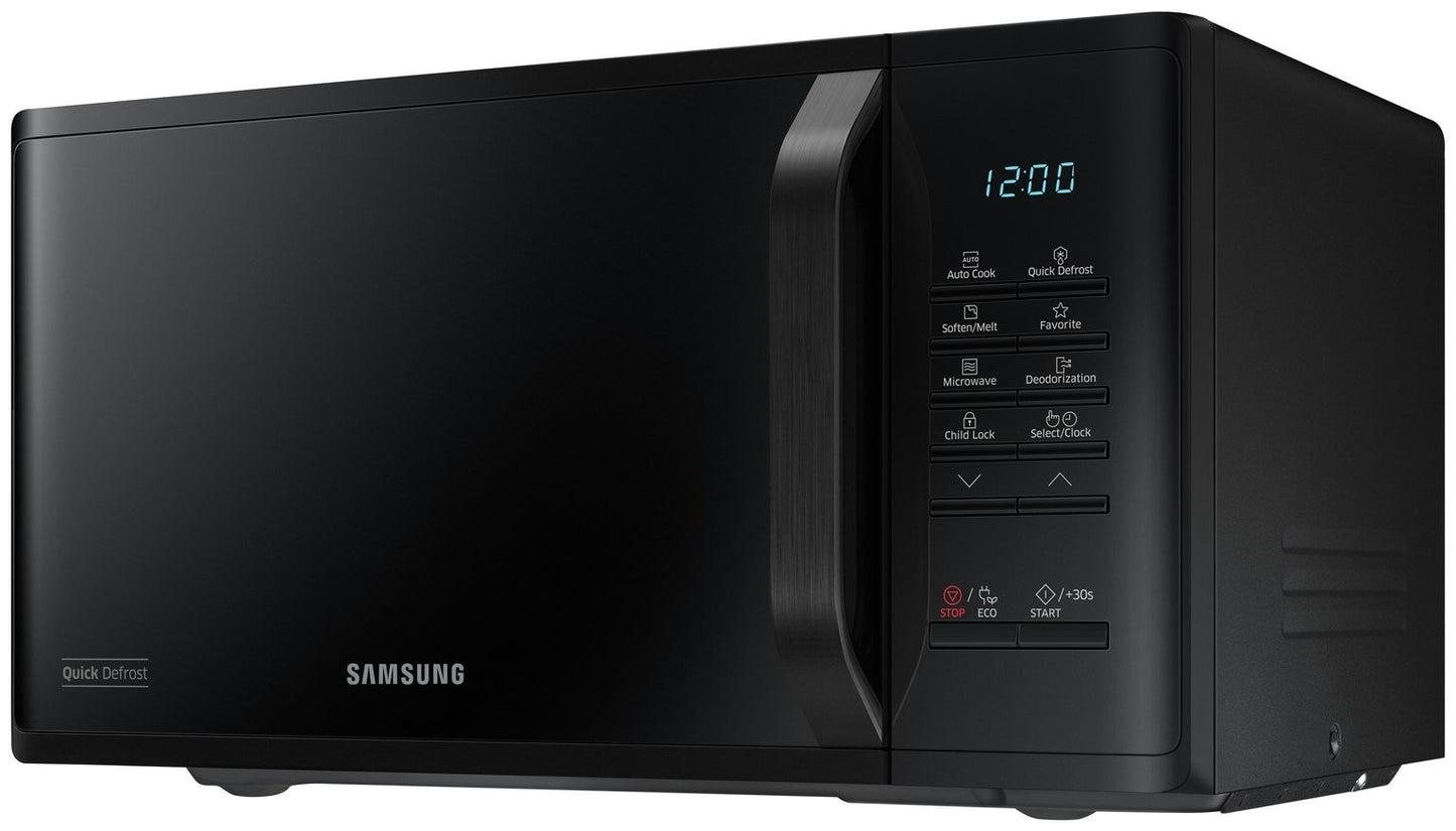 Samsung 800W 23L Standard Microwave MS23K3513AK Defrost option 6program- Black