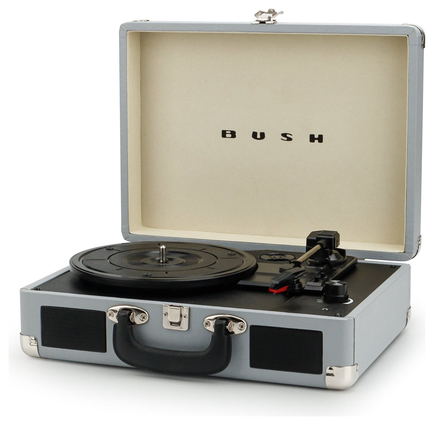 Retro Wooden Turntable | 3-Speed Vinyl Record Player | Built-in Speakers | AUX