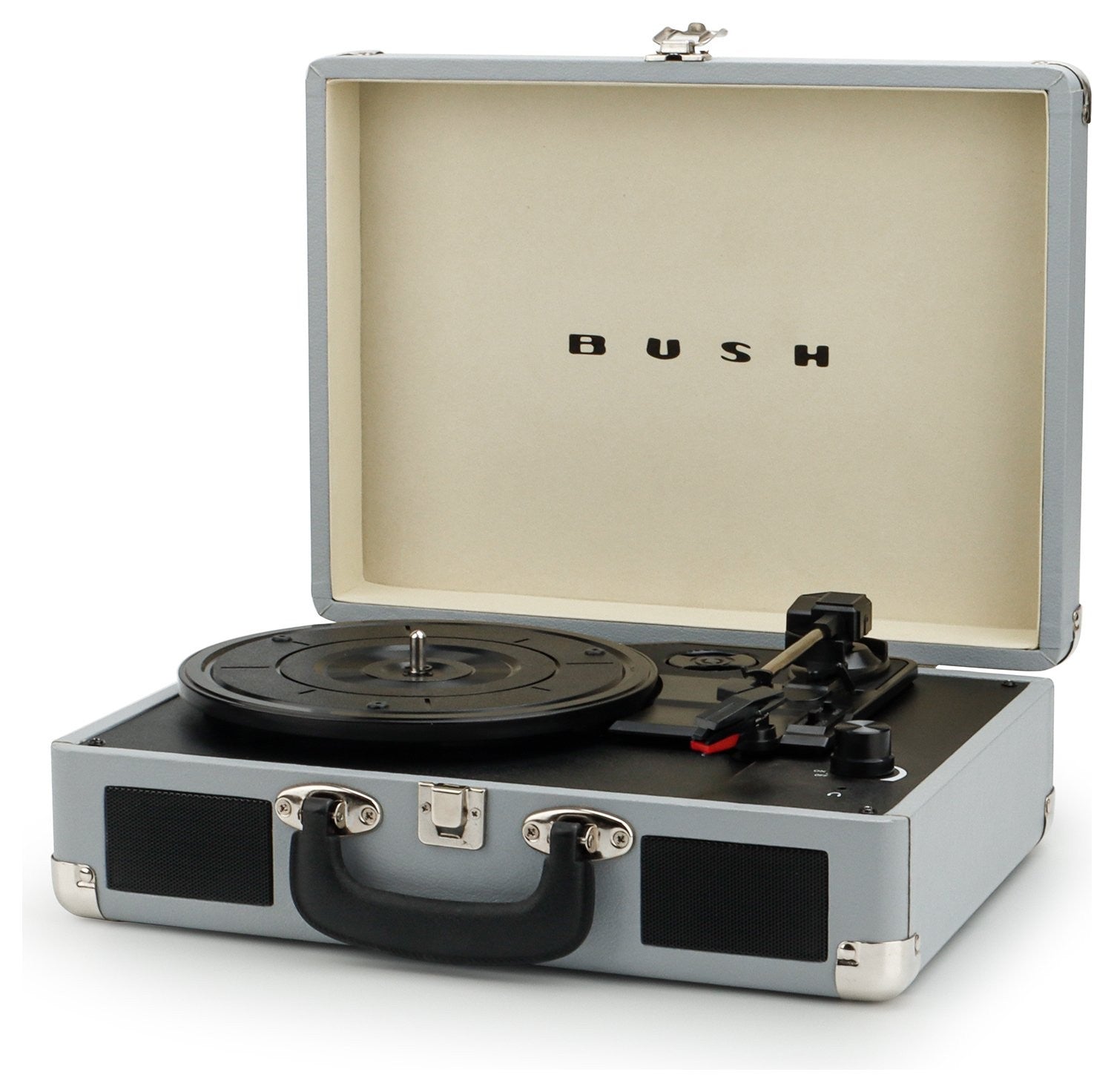 Retro Wooden Turntable | 3-Speed Vinyl Record Player | Built-in Speakers | AUX