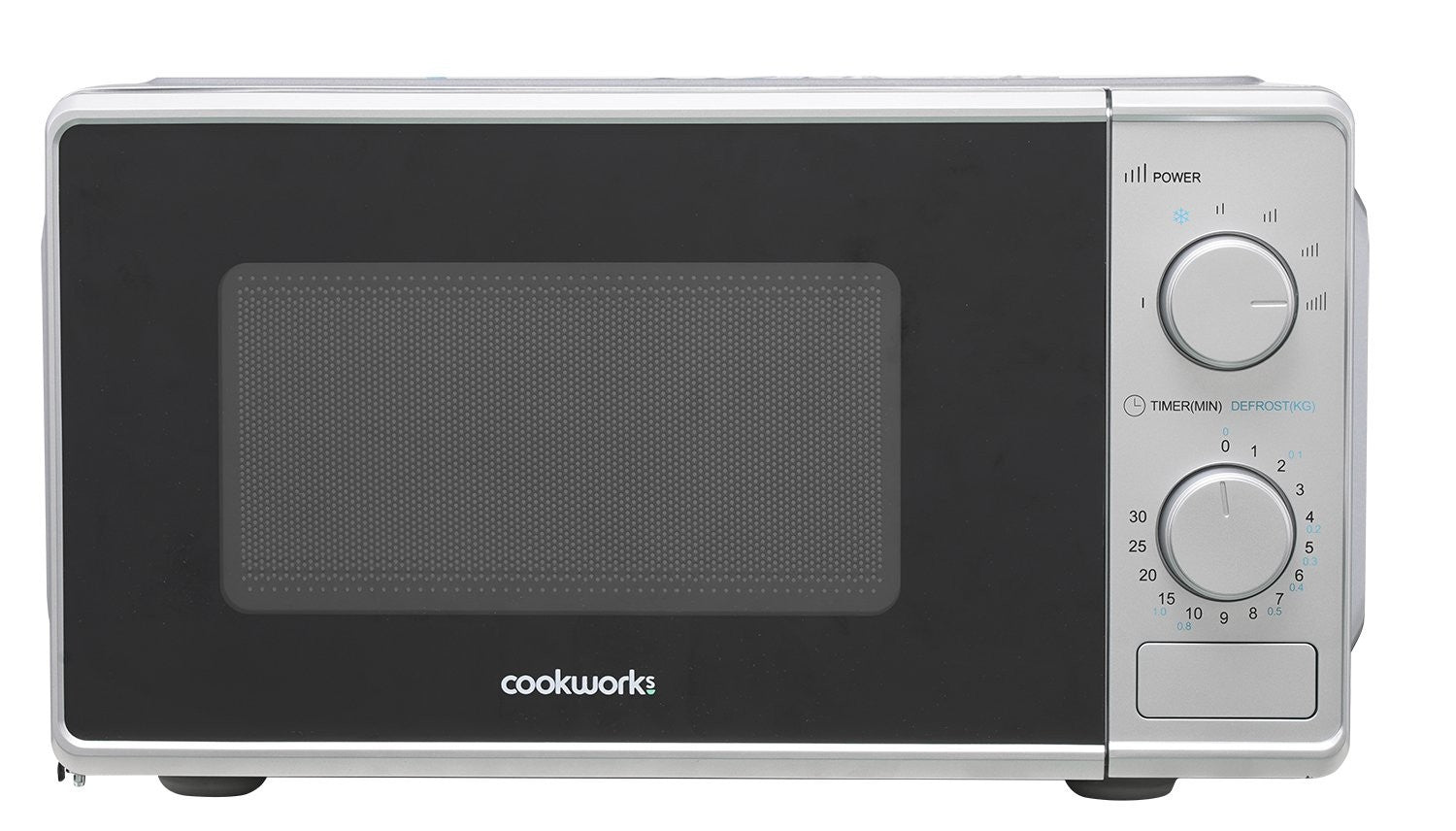 Cookworks 700W Manual Microwave - Silver colour