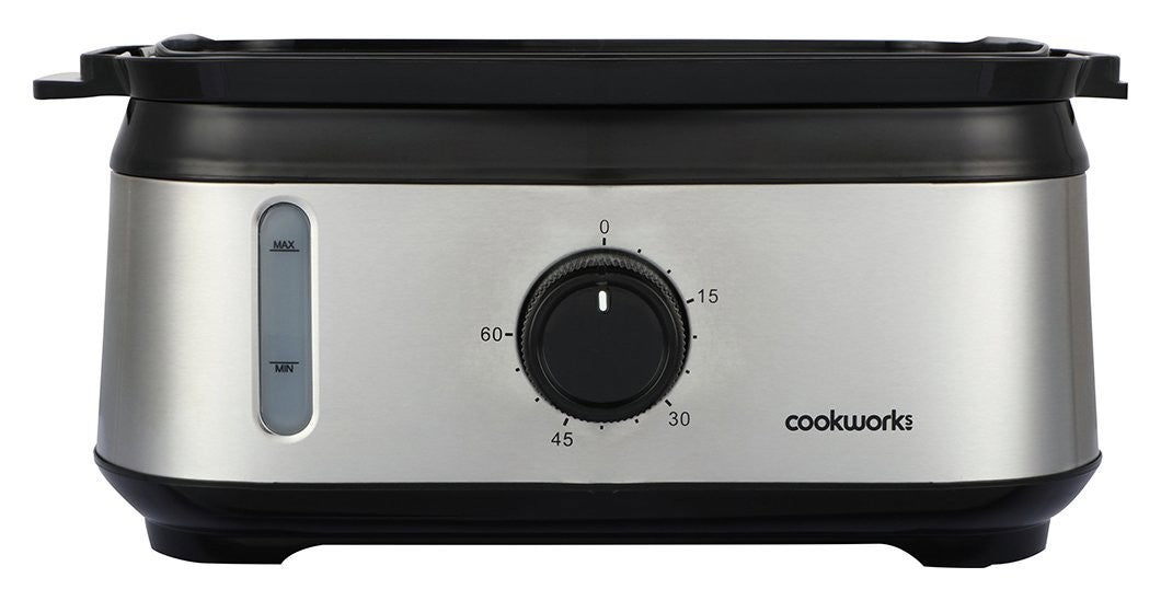 Cookworks FS1400-GS 3 Tier Steamer - Stainless Steel