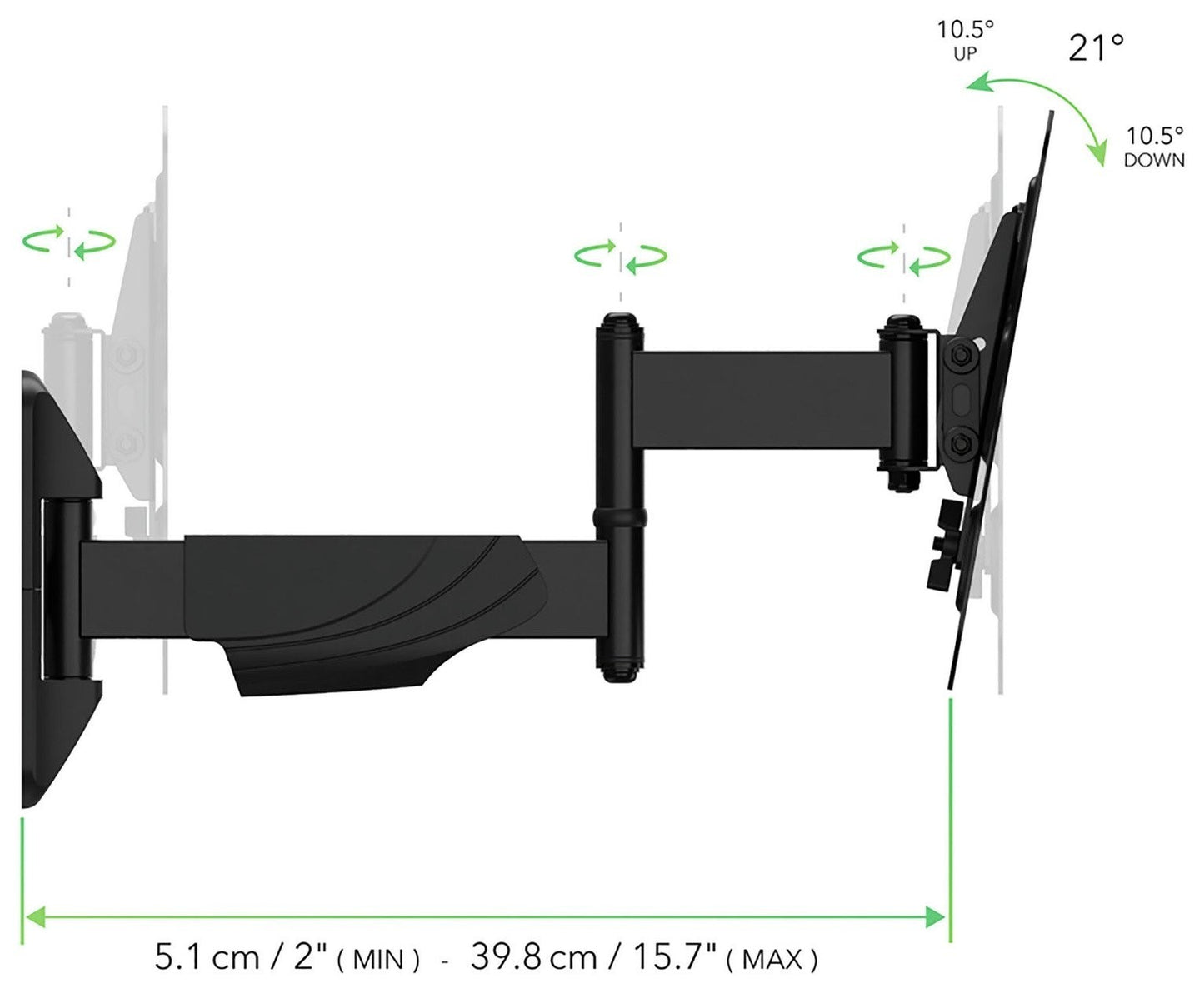 AVF Superior Multi-Position Up To 43 Inch TV Wall Bracket