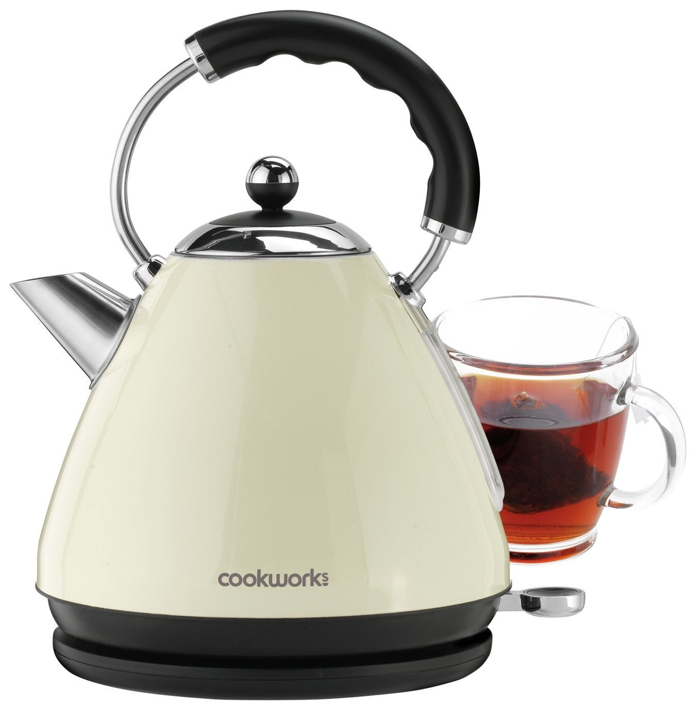 Cookworks Pyramid Kettle - Almond