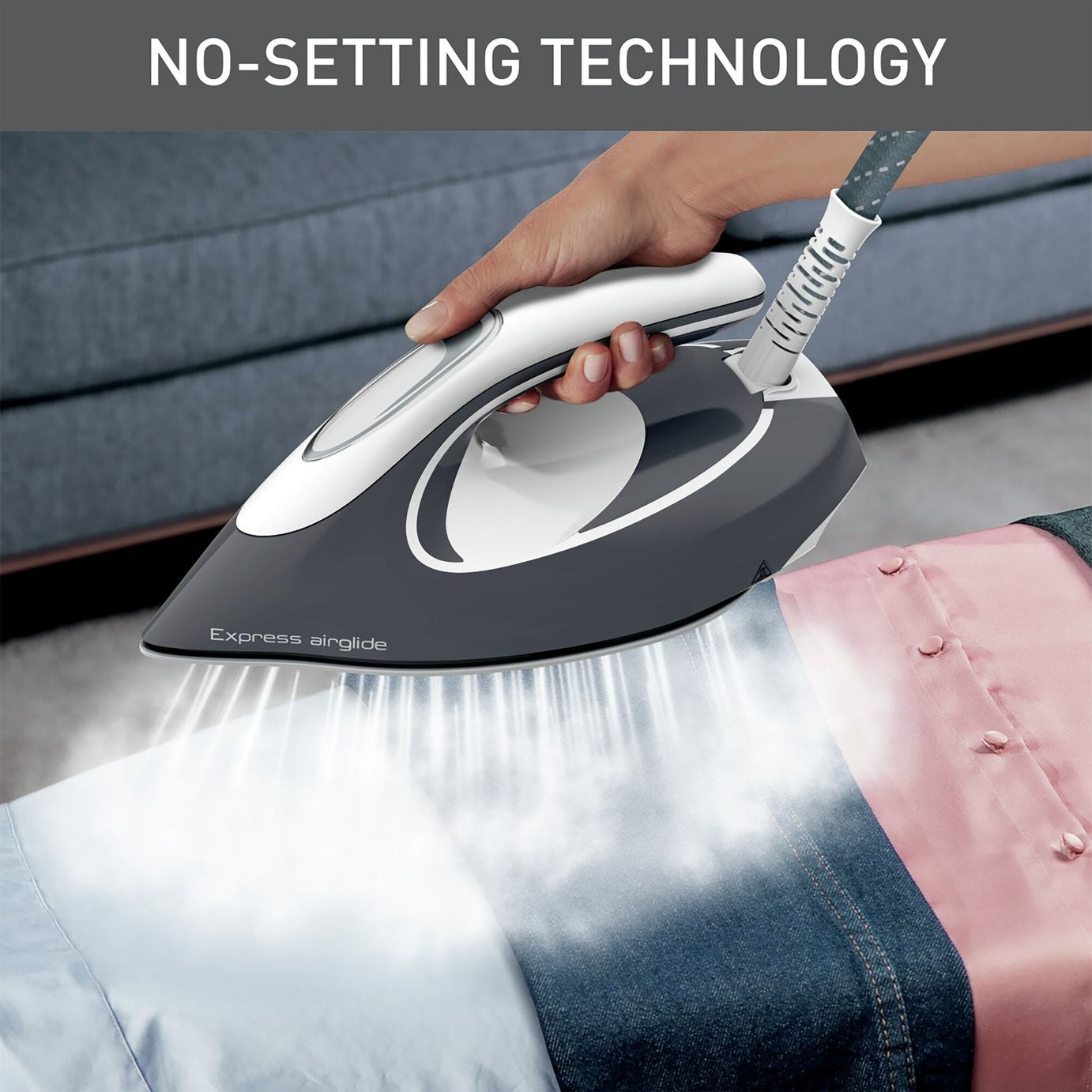 Tefal SV8020G0 Steam Generator Station Iron Express Airglide 1.8L 2800w Grey