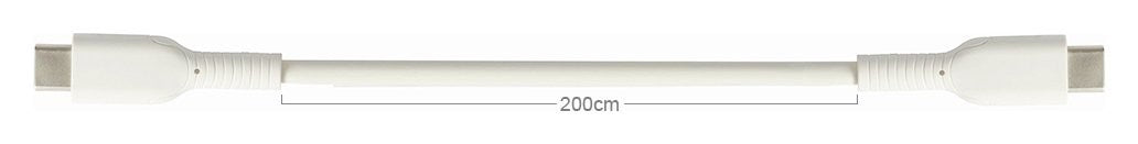 USB-C to USB-C 2.0 2m Charging Cable - White