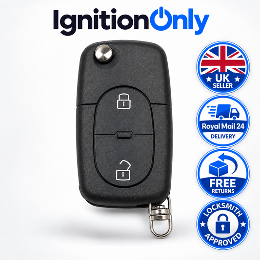 2 Button Flip Key Fob Case for VW Golf MK4 Bora Passat B5 1998-2001