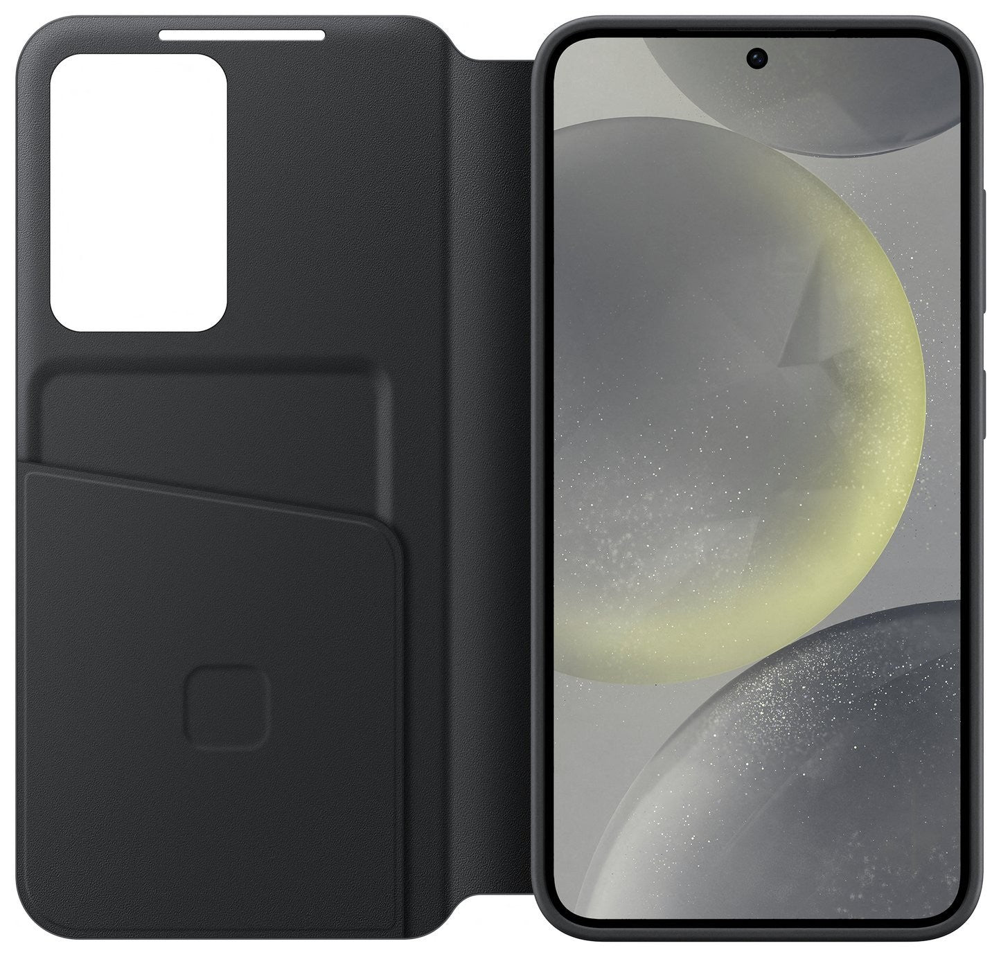 Genuine / Official Samsung Galaxy S24 Smart View Wallet Case / Cover - Black