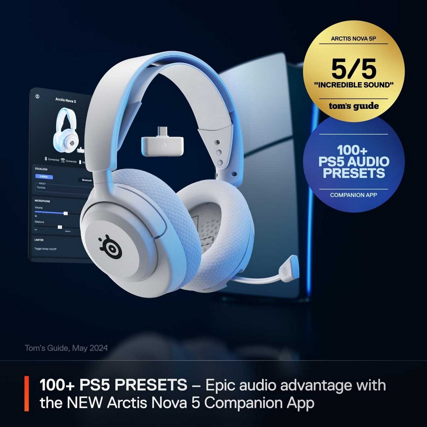 SteelSeries Arctis Nova 5P PS5, Switch, PC Gaming Headset RRP£129.99