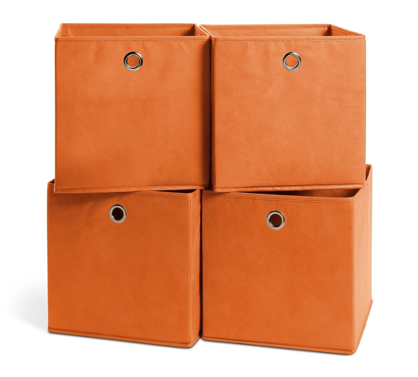 Home Set of 4 Squares Plus Boxes - Orange