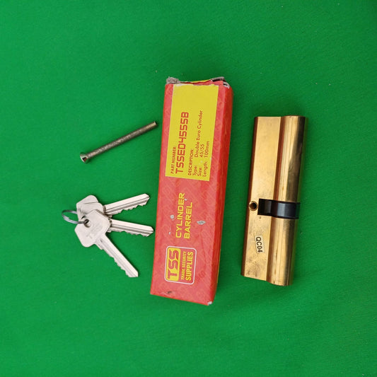 TSS Cylinder Barrel Lock & 3 Keys 45mm x 55mm   x100