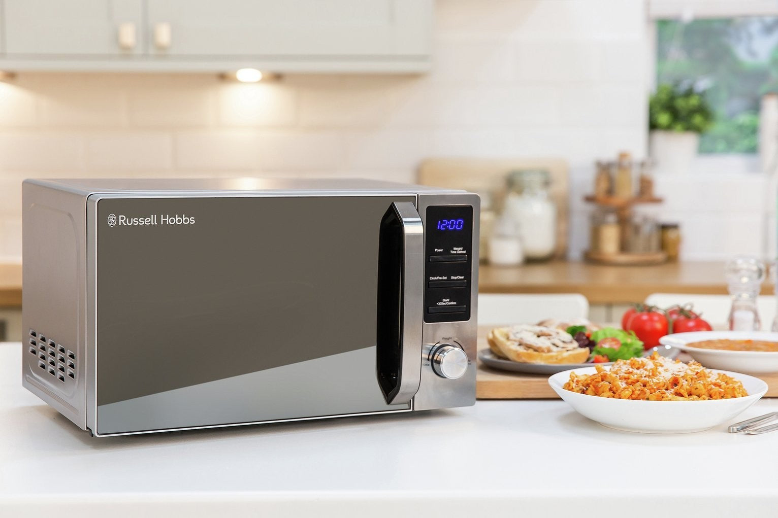Russell Hobbs Buckingham 800W Compact Microwave - S/Steel