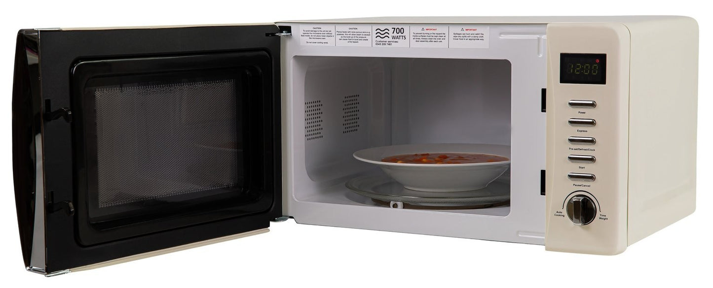Russell Hobbs Worcester 700W Standard Microwave - Cream