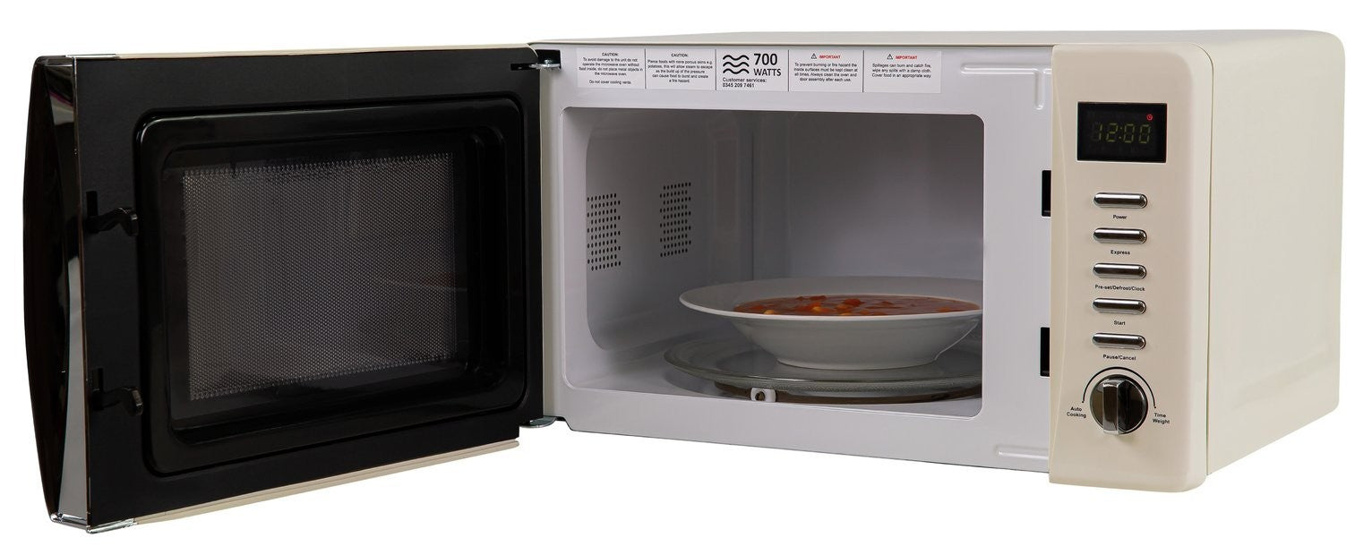 Russell Hobbs Worcester 700W Standard Microwave - Cream