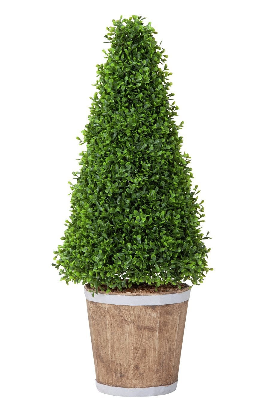Garden by Sainsbury's Faux Cone Tree Wooden Pot