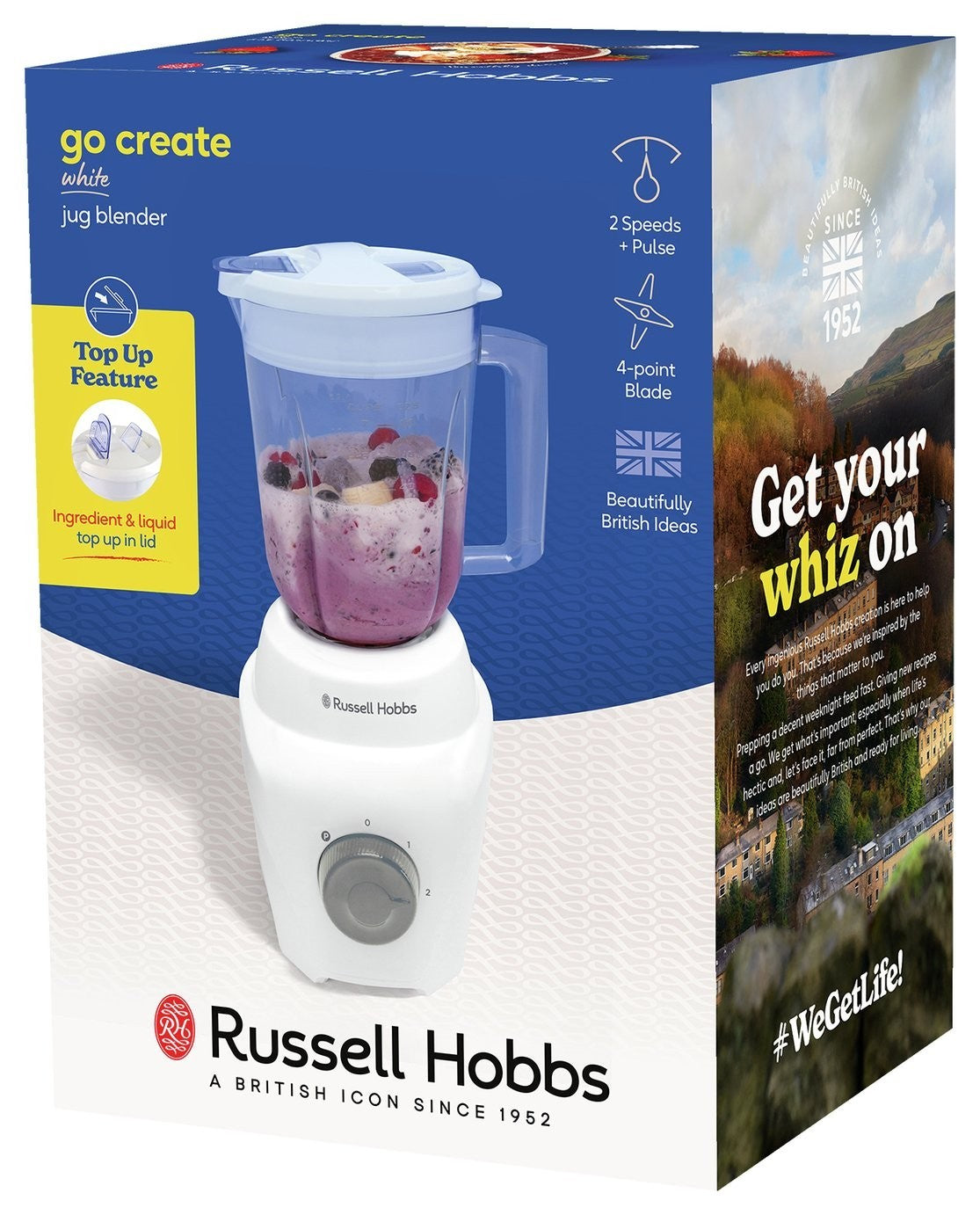 Russell Hobbs Go Create White Jug Blender 27570