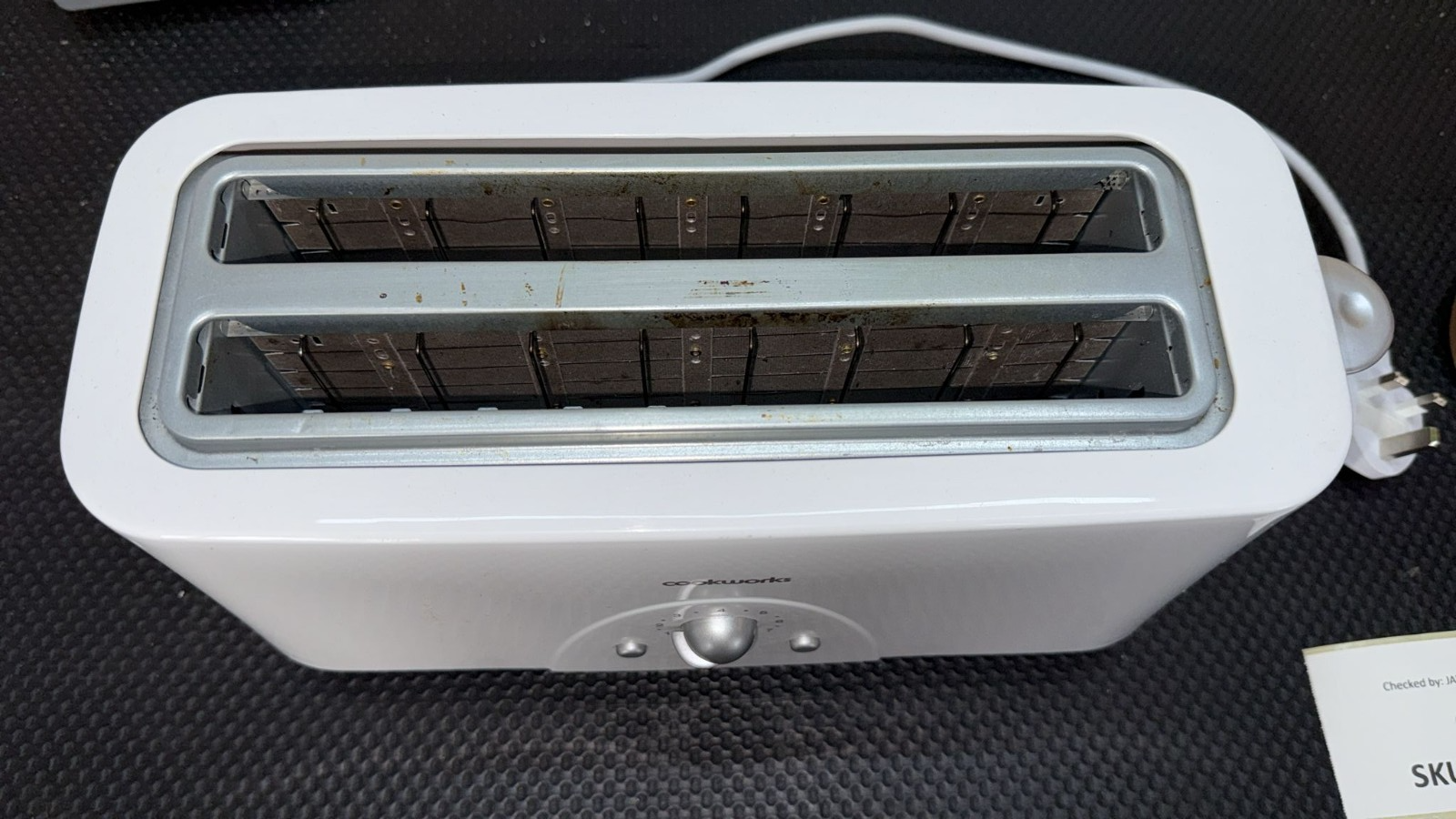Cookworks Long Slot 4 Slice Toaster - White