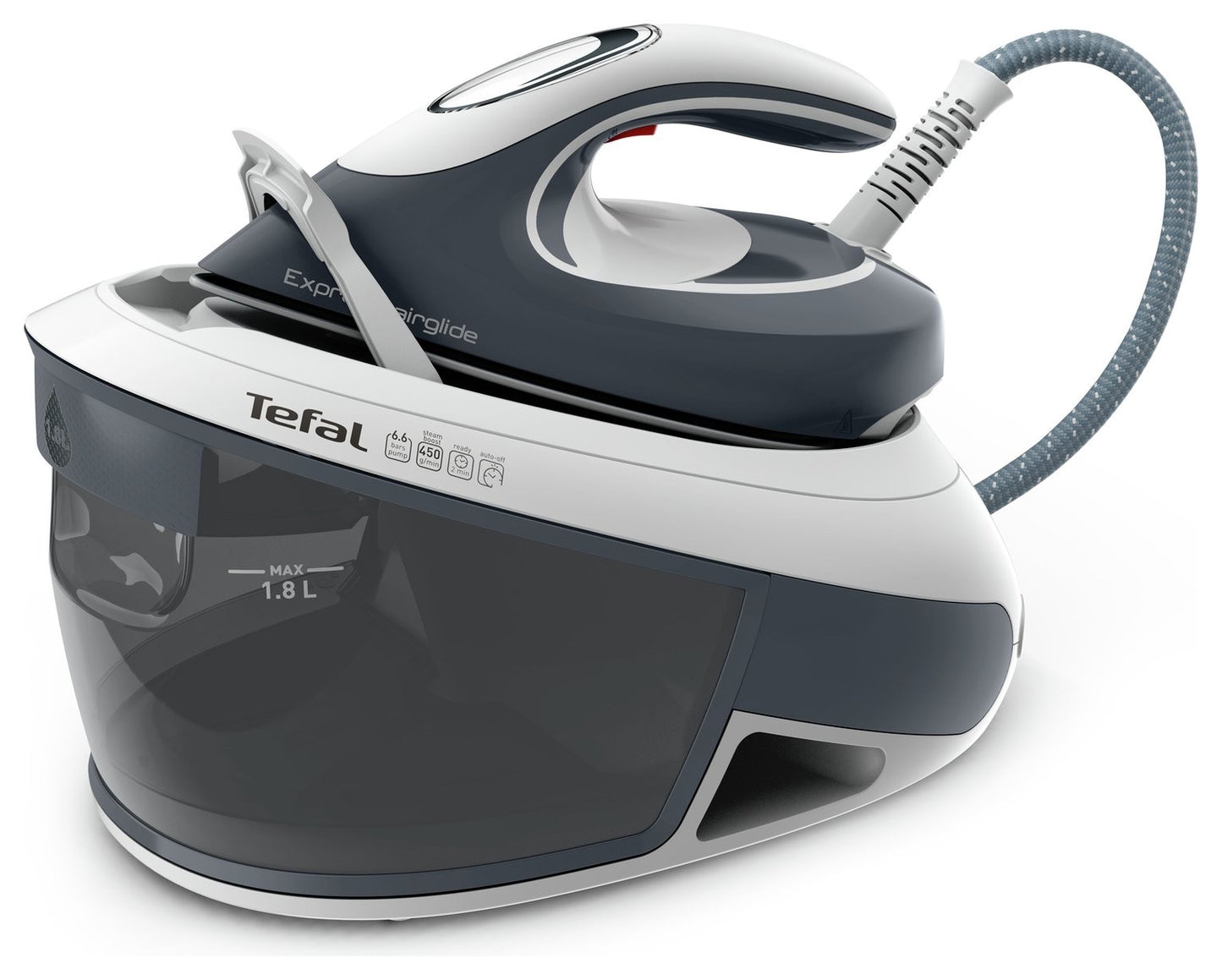 Tefal SV8020G0 Steam Generator Station Iron Express Airglide 1.8L 2800w Grey