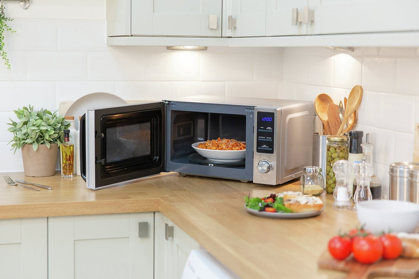 Russell Hobbs Buckingham 800W Compact Microwave - S/Steel