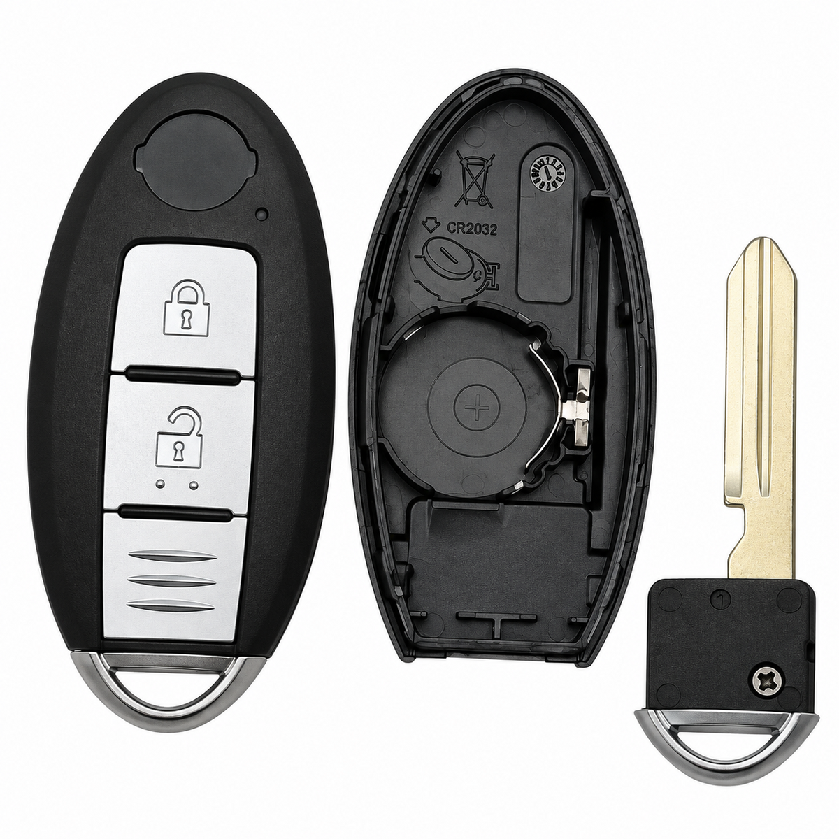 Nissan Qashqai J11 Key Case 2 Button Keyless Entry Remote Fob 2013-2020