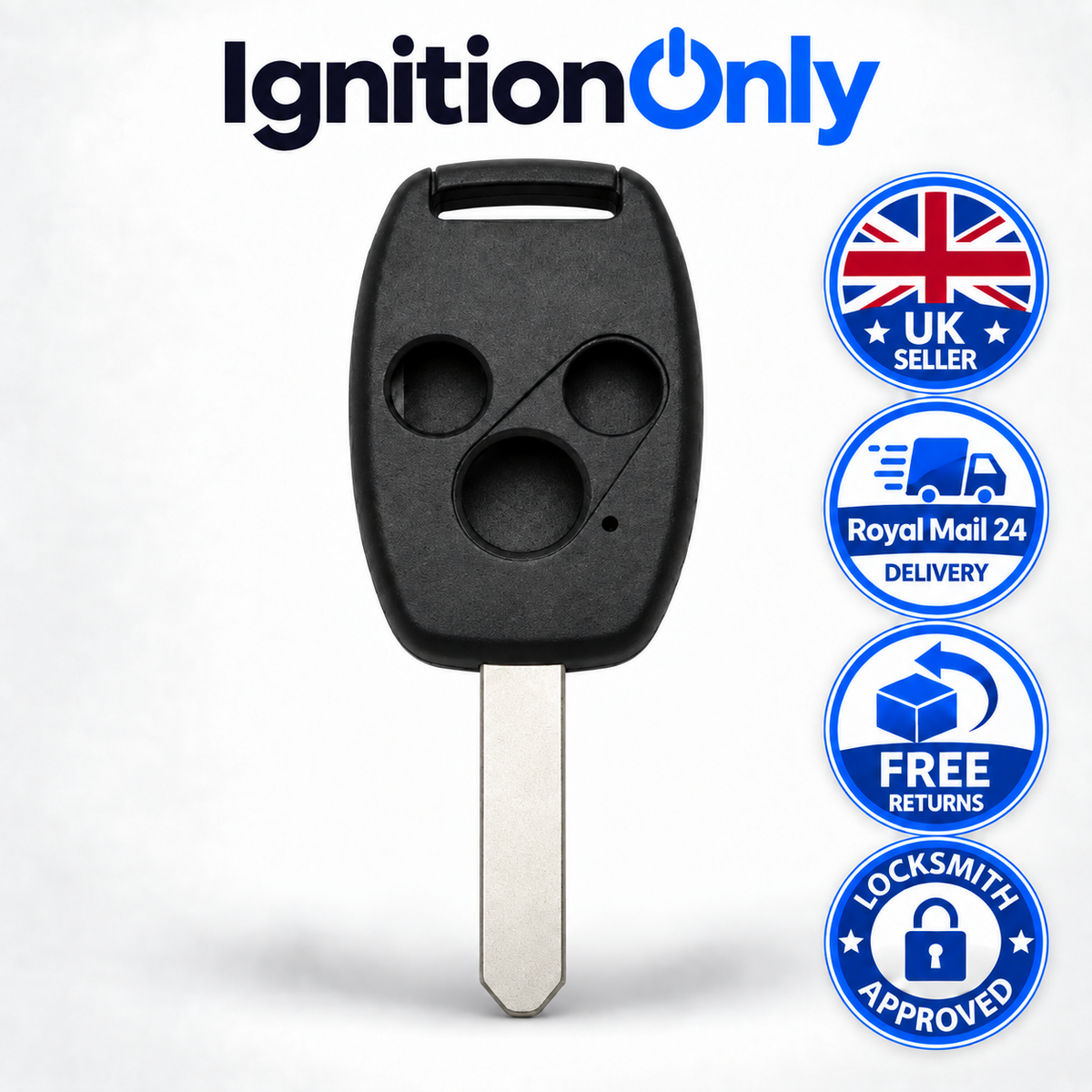 3 Button Key Case Honda Accord CR-V Remote Fob HON66 2004-2008